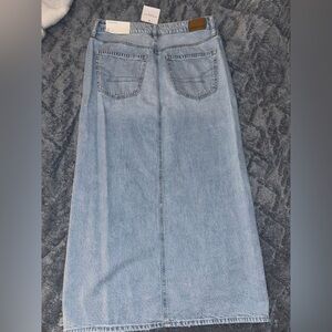 American Eagle Outfitters Light Blue low tide Denim Maxi Skirt